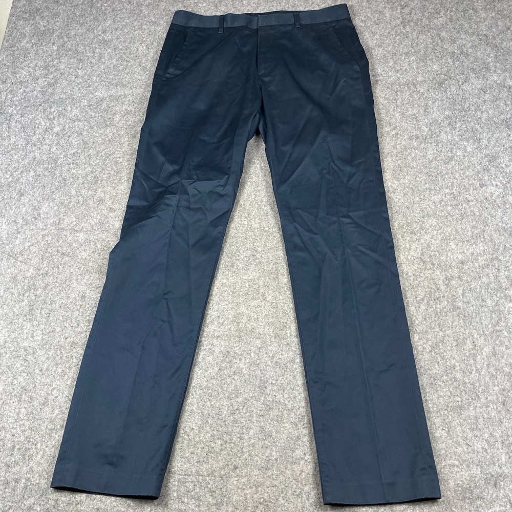 Bonobos Monday Slim Fit Chinos Pants 31x32 Navy Blue Cotton